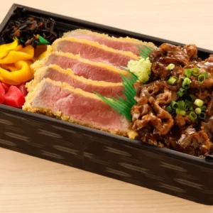 牛カツとカルビのミックス弁当