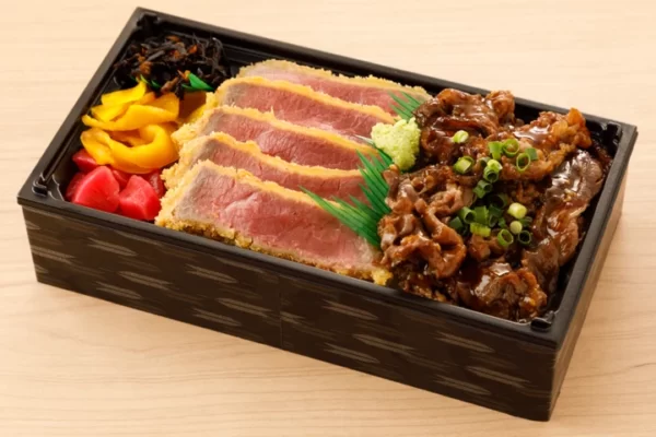 牛カツとカルビのミックス弁当